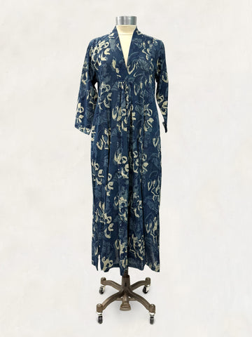 Pooja Dress, Indigo Lotus Pond