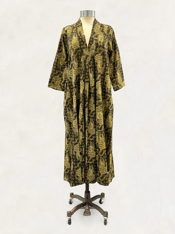 Pooja Dress, Tabacco Tiger