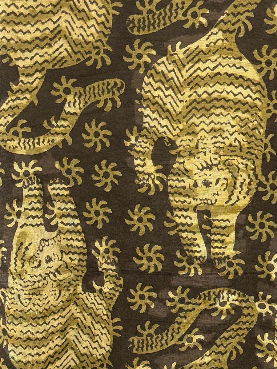 Pooja Dress, Tabacco Tiger