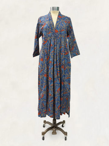 Pooja Dress, Botanical Blue