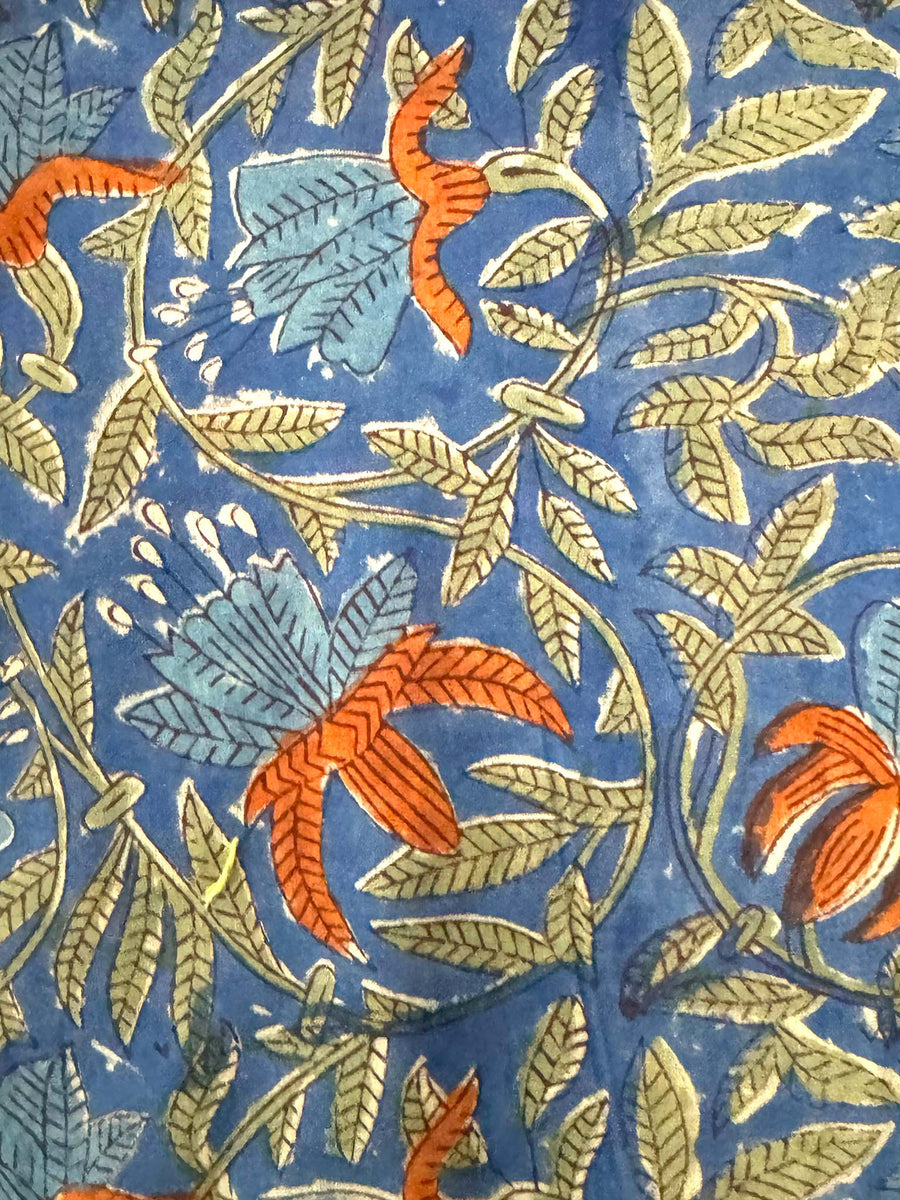 Pooja Dress, Botanical Blue