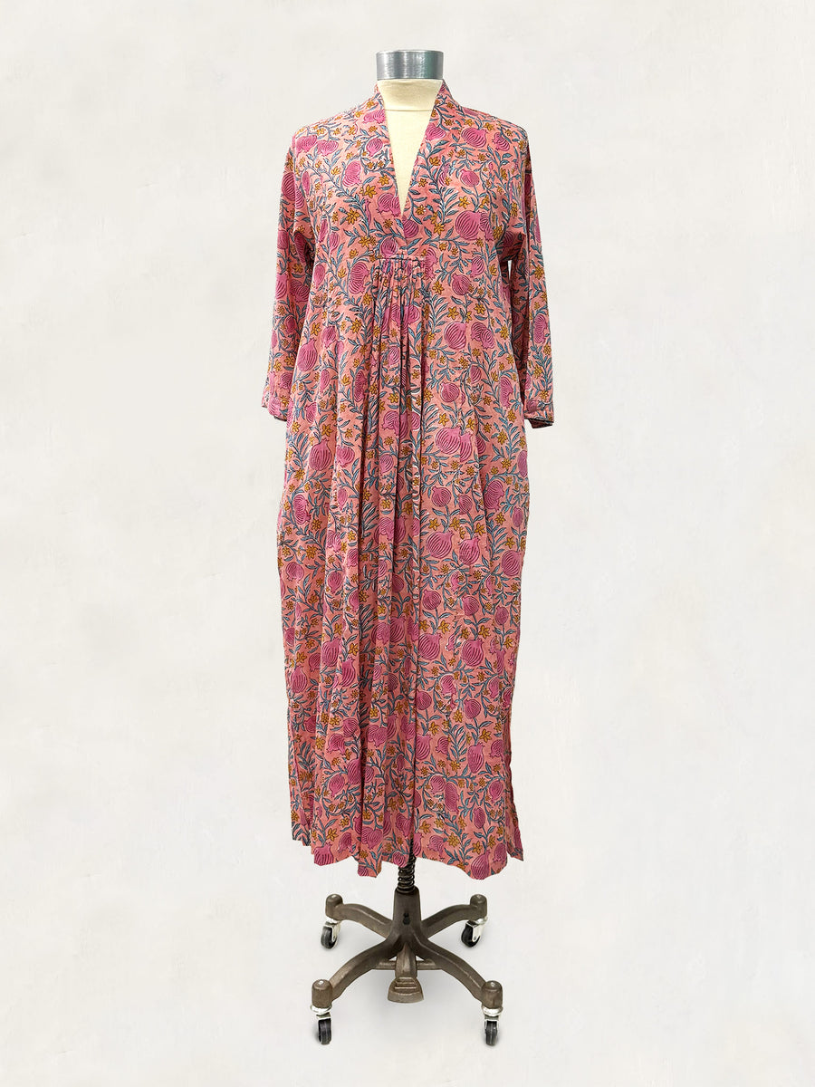 Pooja Dress, Coral Pomagranites