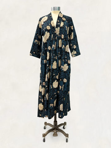 Pooja Dress, Dark Lace Floral