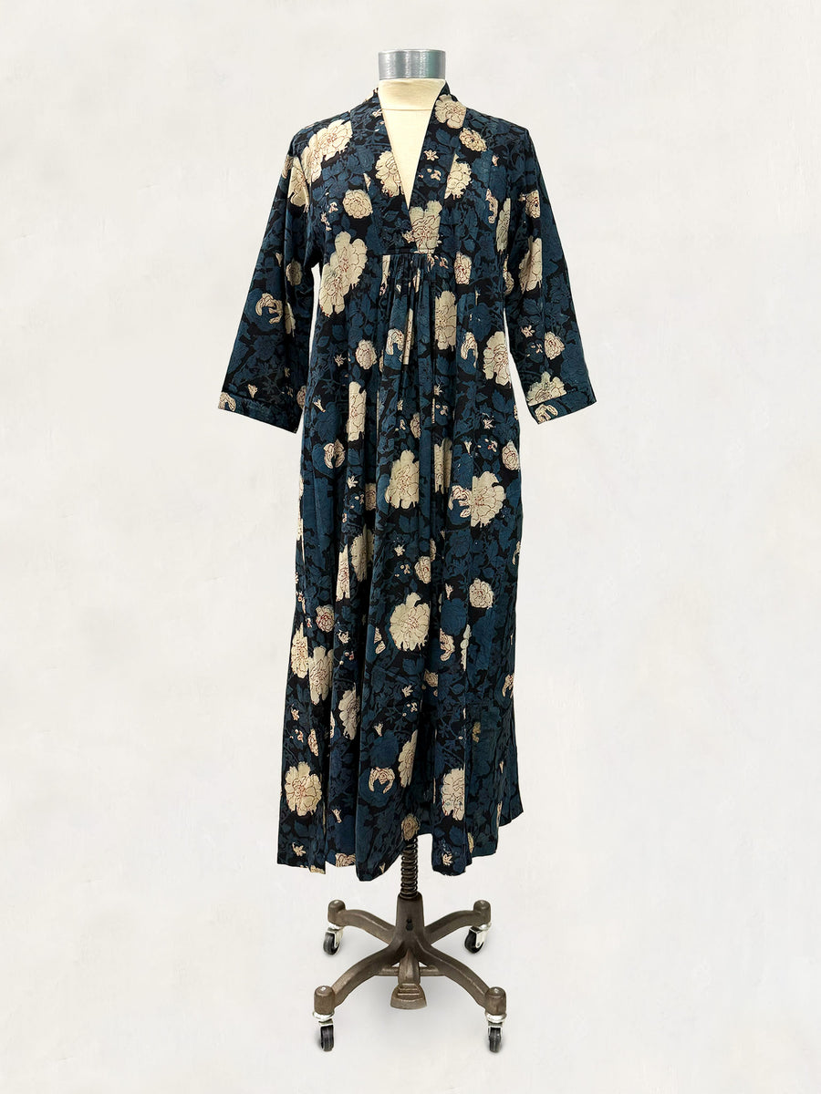 Pooja Dress, Dark Lace Floral