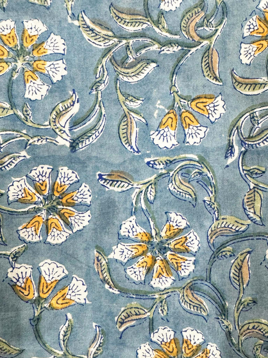 Pooja Dress, Gray Vineflower