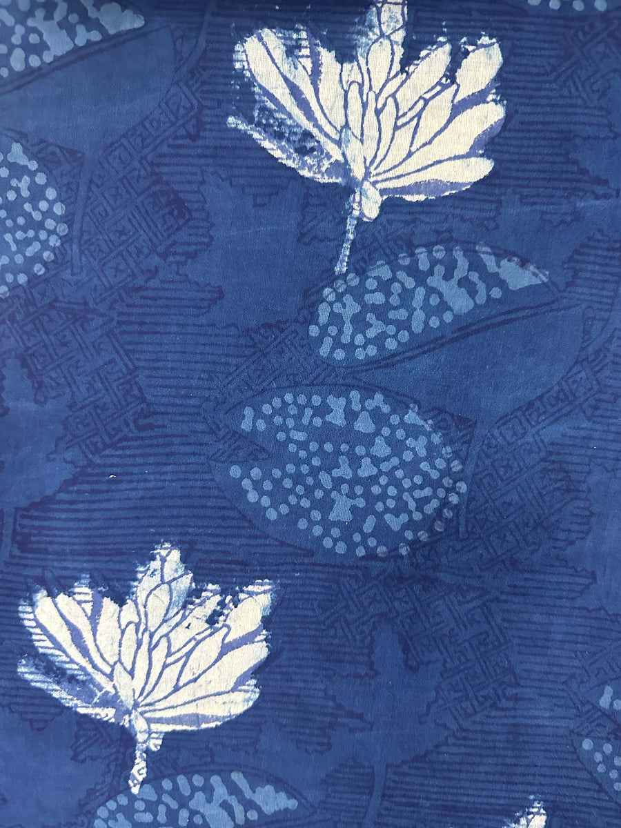 Pooja Dress, Indigo Lilypad