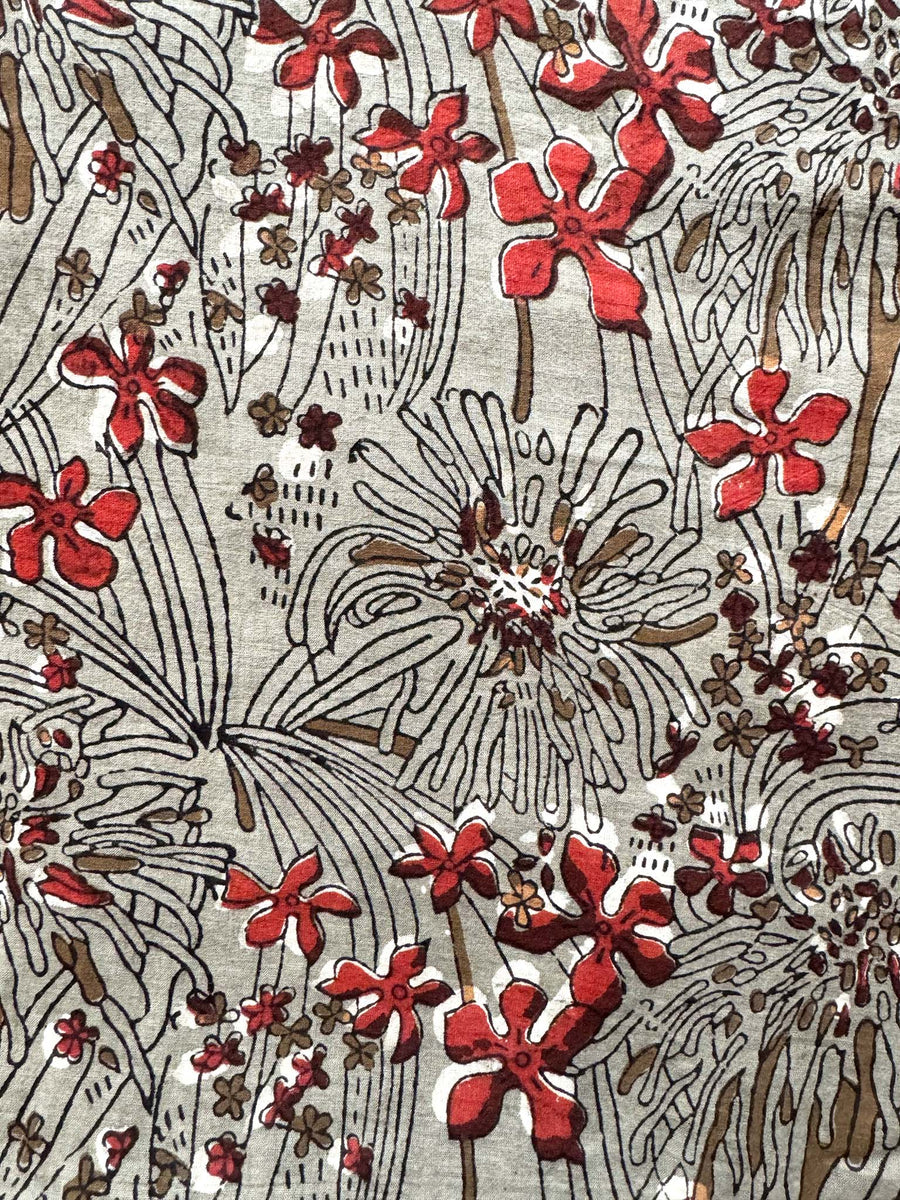Pooja Dress, Khaki Tapestry