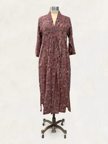 Pooja Dress, Mauve Mango Mini Floral