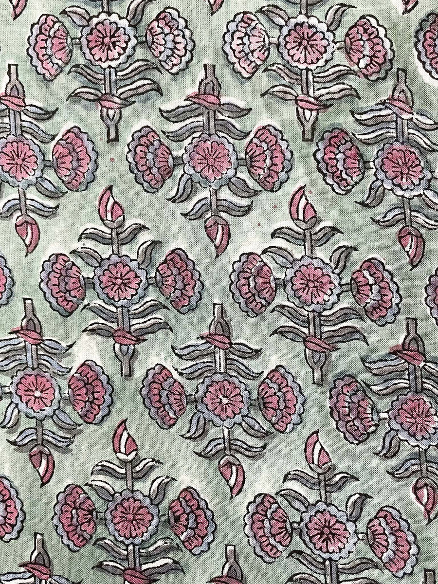 Pooja Dress, Pale Green Paisley
