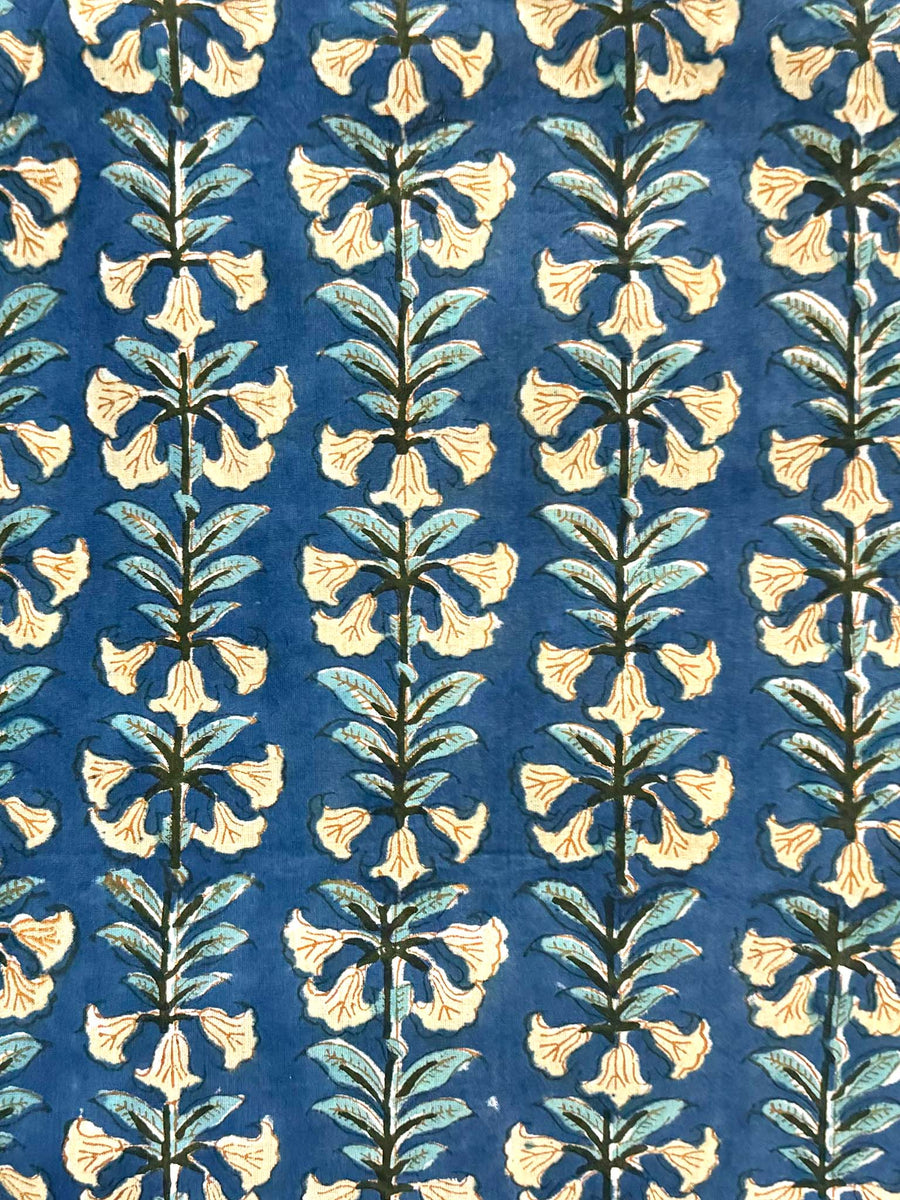 Pooja Dress, Teal Vine Floral