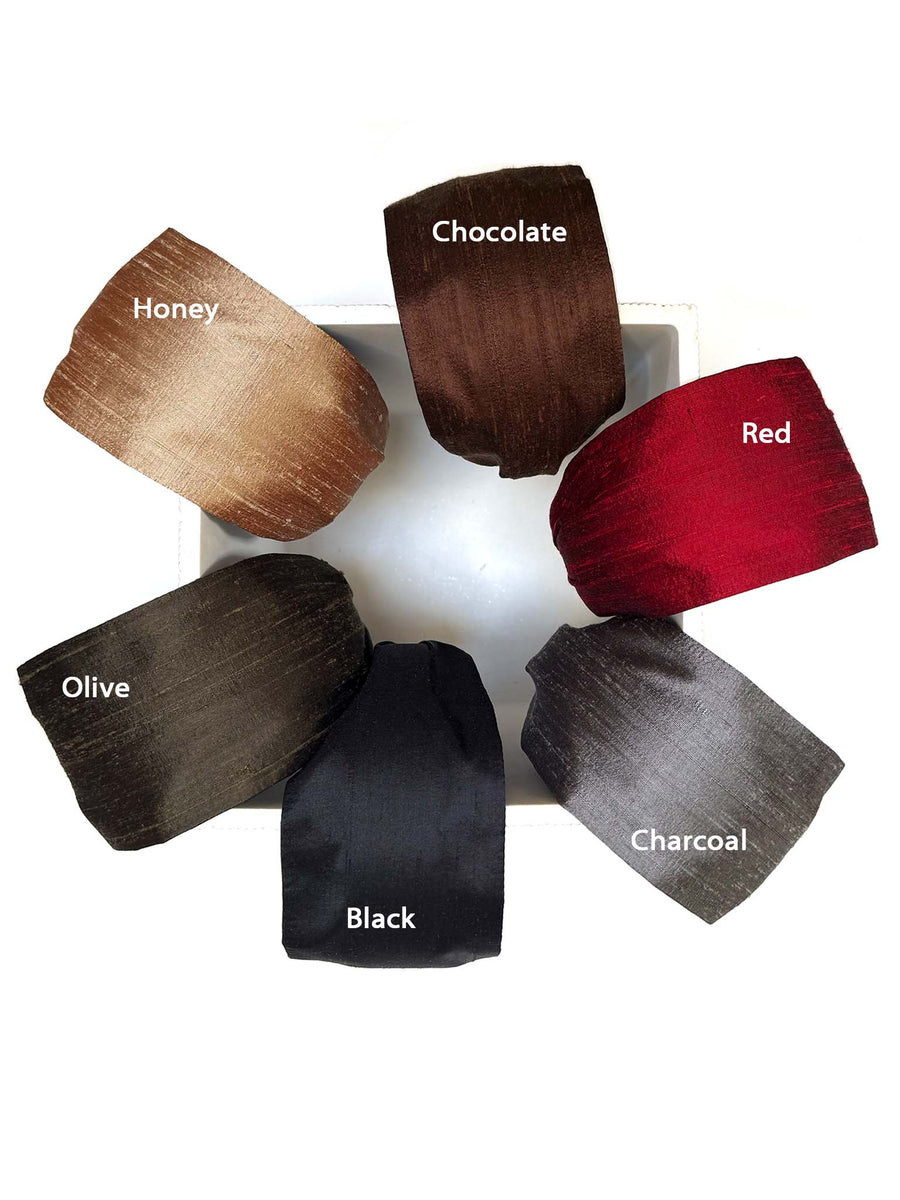 Aya Headband, Dupioni Silk Solids
