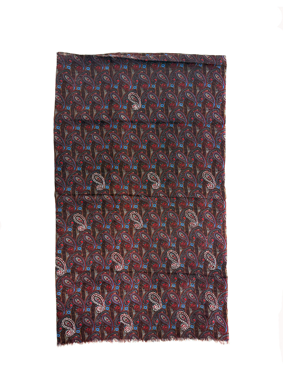 Matty Digital Print Shawl w/ EMB No. 6