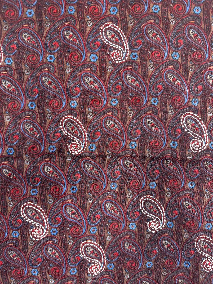 Matty Digital Print Shawl w/ EMB No. 6