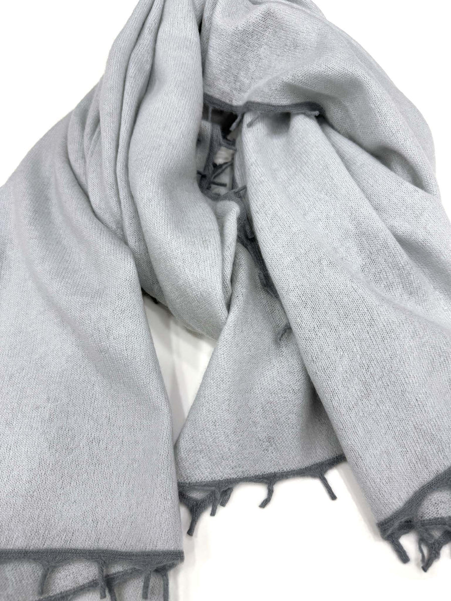 Cashmere Knit Shawls w/ Eyelash Trim - 6 AMAZING Colors!