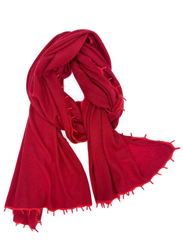 Cashmere Knit Shawls w/ Eyelash Trim - 6 AMAZING Colors!