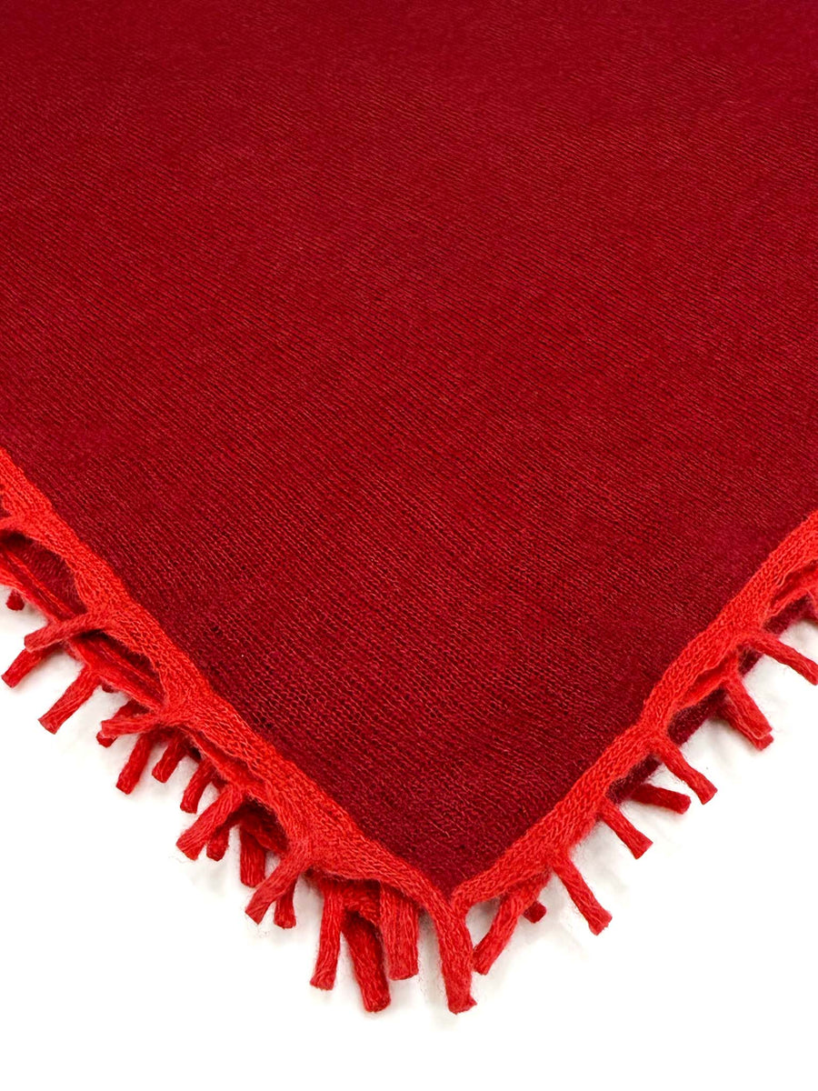 Cashmere Knit Shawls w/ Eyelash Trim - 6 AMAZING Colors!