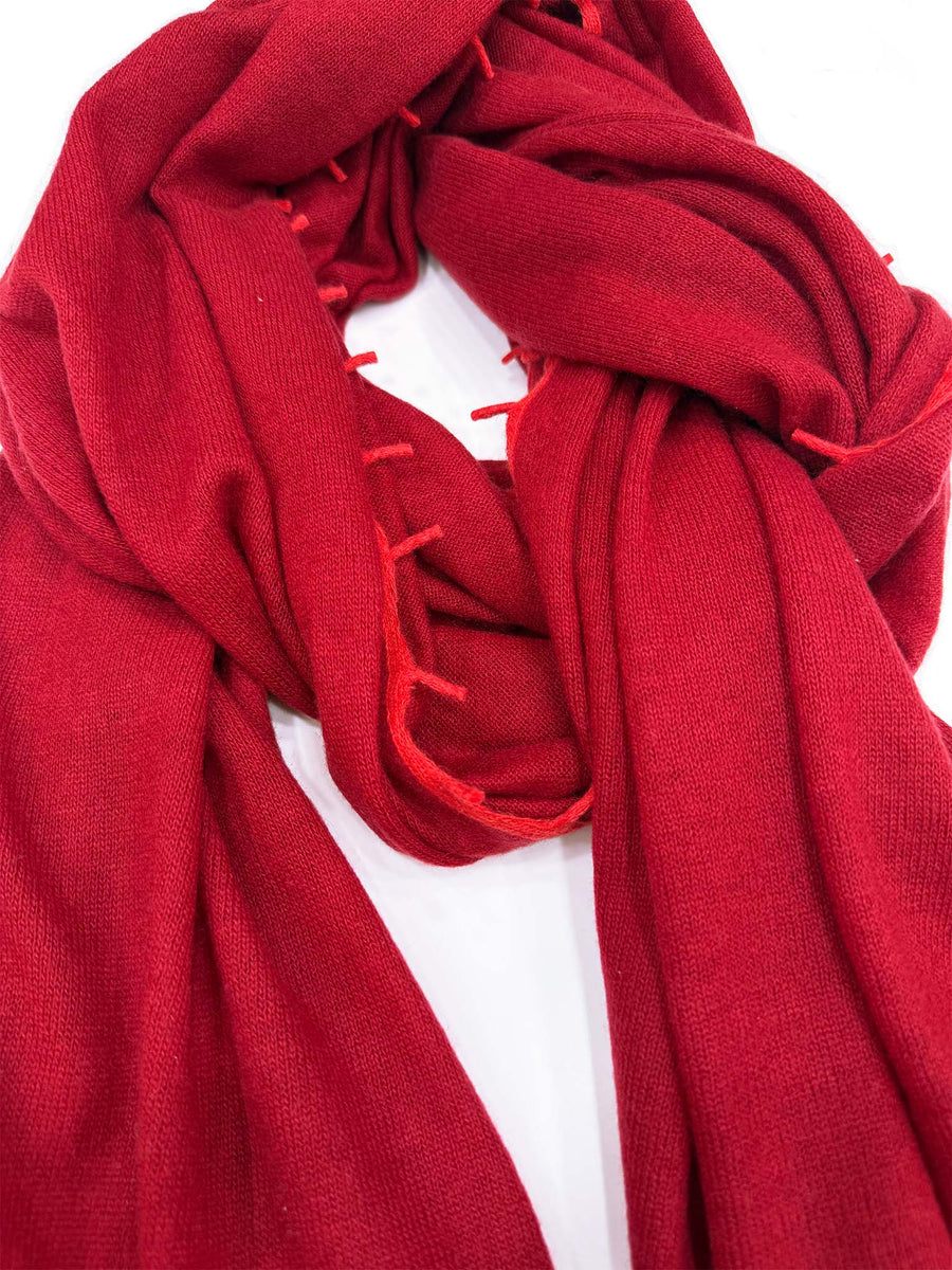 Cashmere Knit Shawls w/ Eyelash Trim - 6 AMAZING Colors!