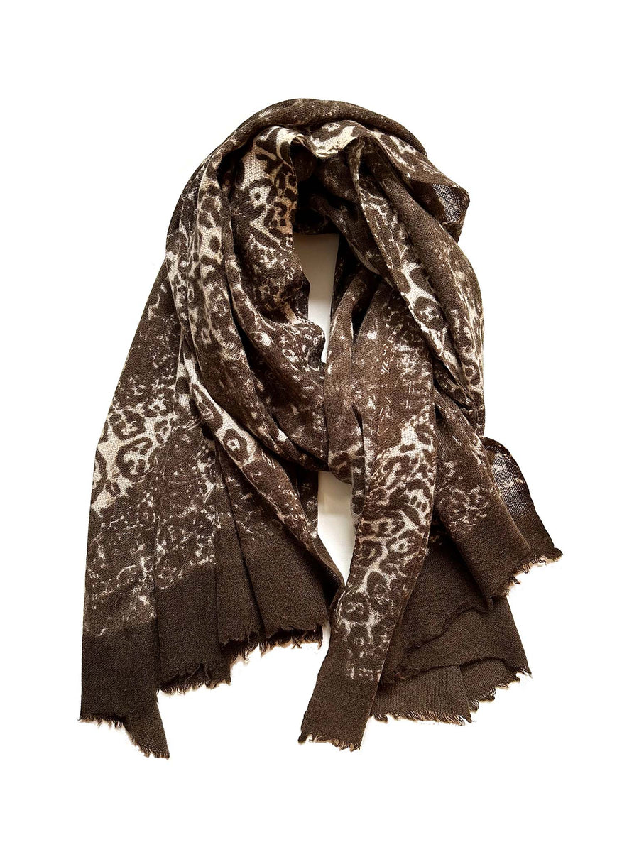 Matty Wool Natural Blanket Scarf