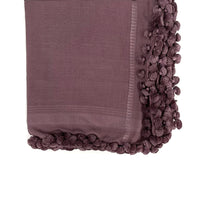Buy Purse Scarf Pink Plum Purple Black Design white Pom Tassel Online in  India 